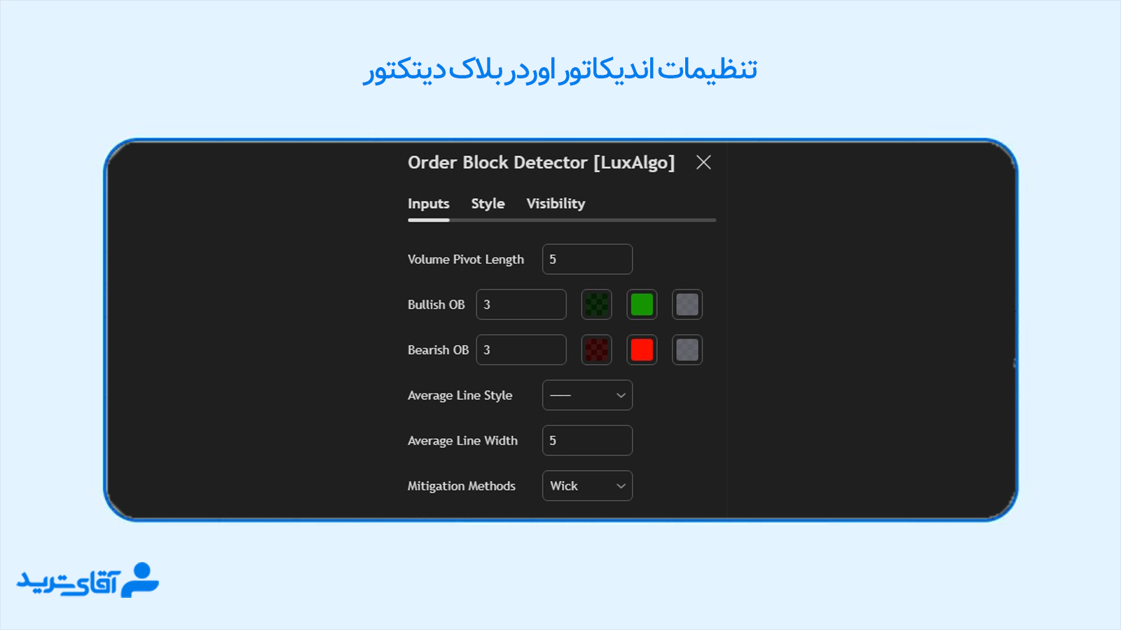 تنظیمات اوردر بلاک 