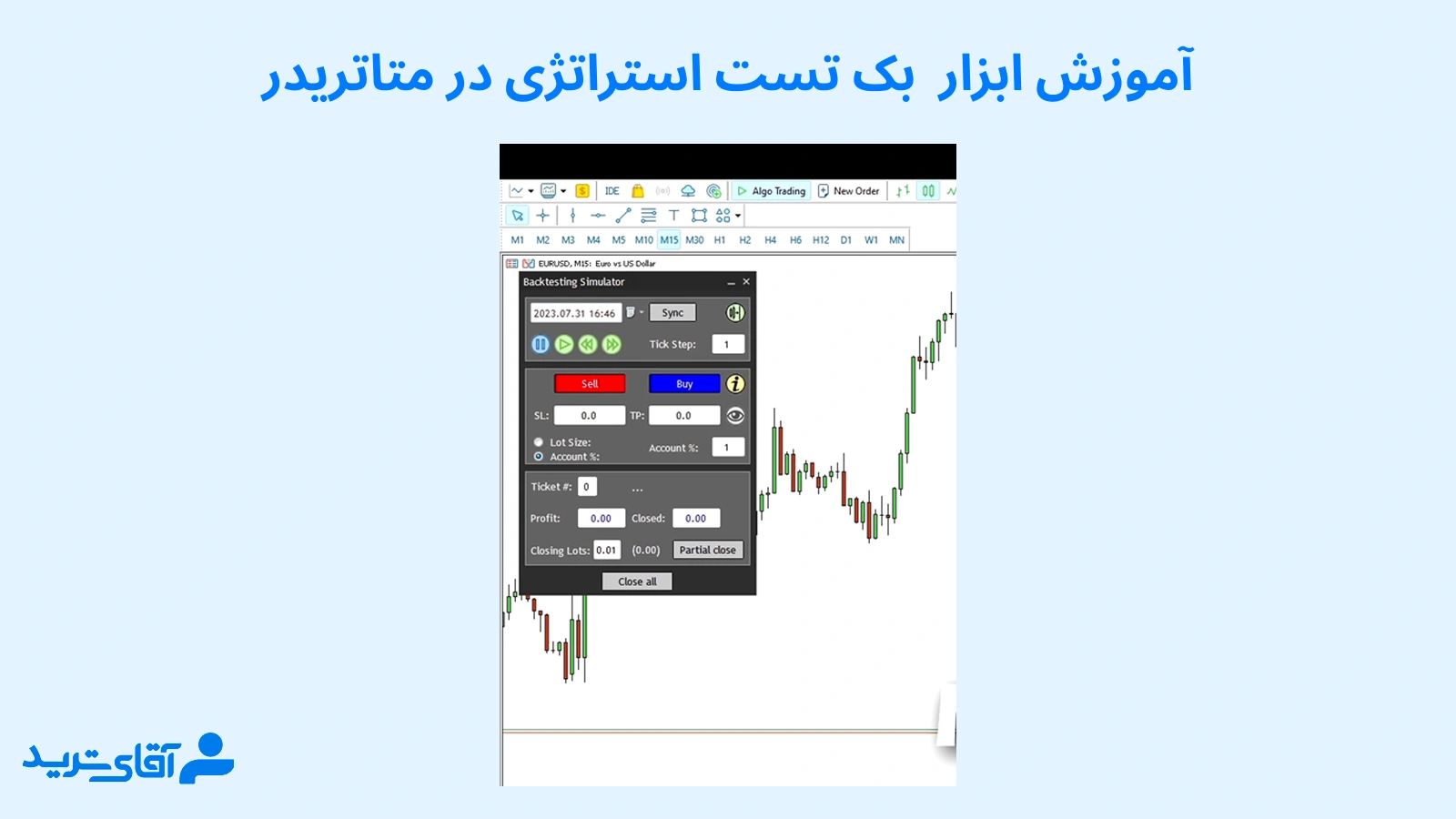آموزش ابزار بک تست استراتژی در متاتریدر